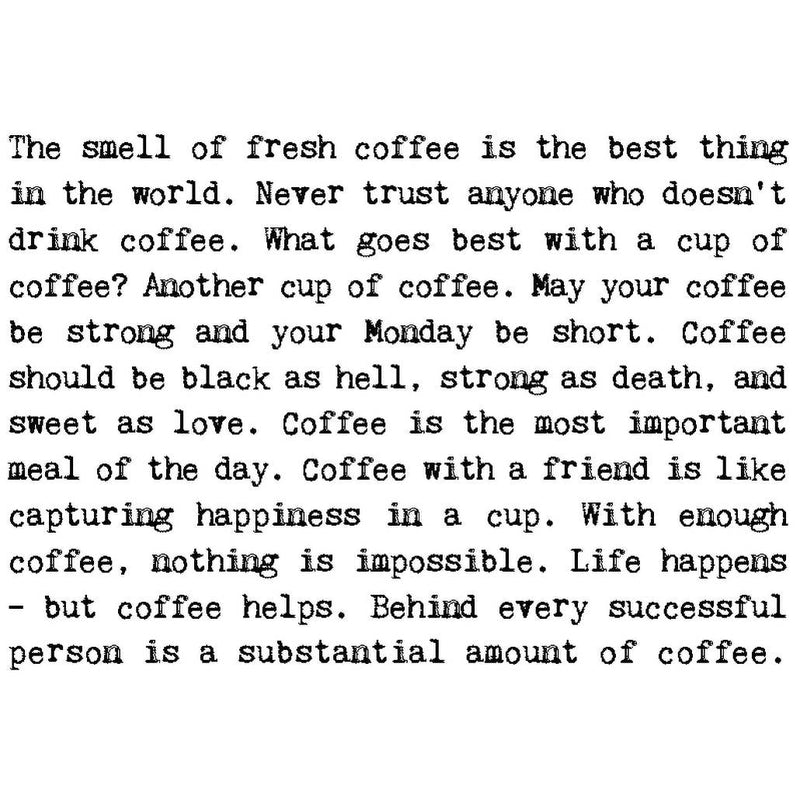 Coffee-holic Card For Coffee Drinkers