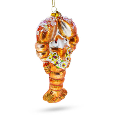 BestPysanky - Lobster with Beads Glass Ornament