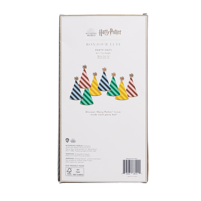 Bonjour Fête Harry Potter House Pride Stripe Party Hats