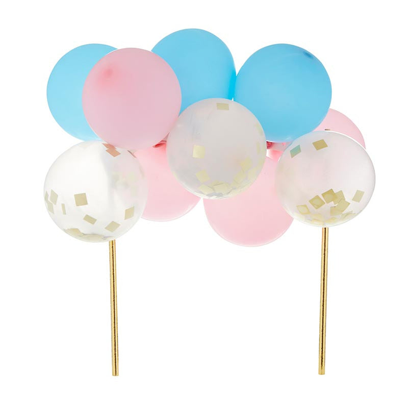 Balloon Cake Topper - Pastel Pink Blue
