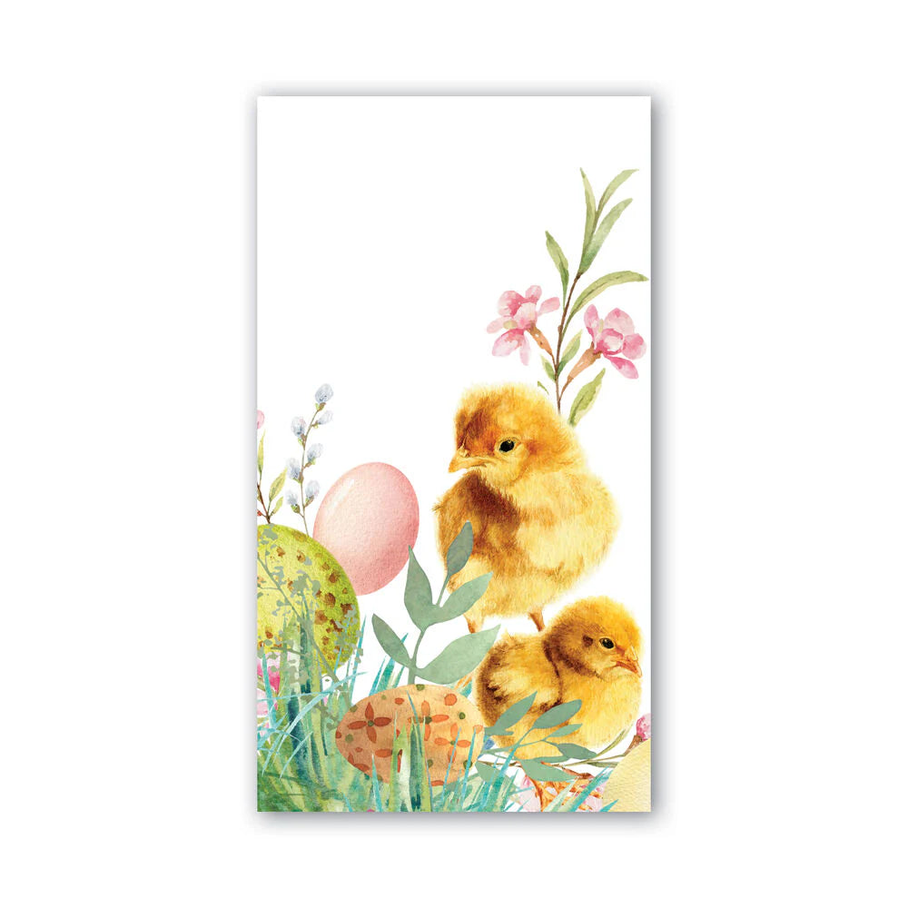 Michel Design Works "Bunny Meadow" Chicks Paper Napkins - Hostess