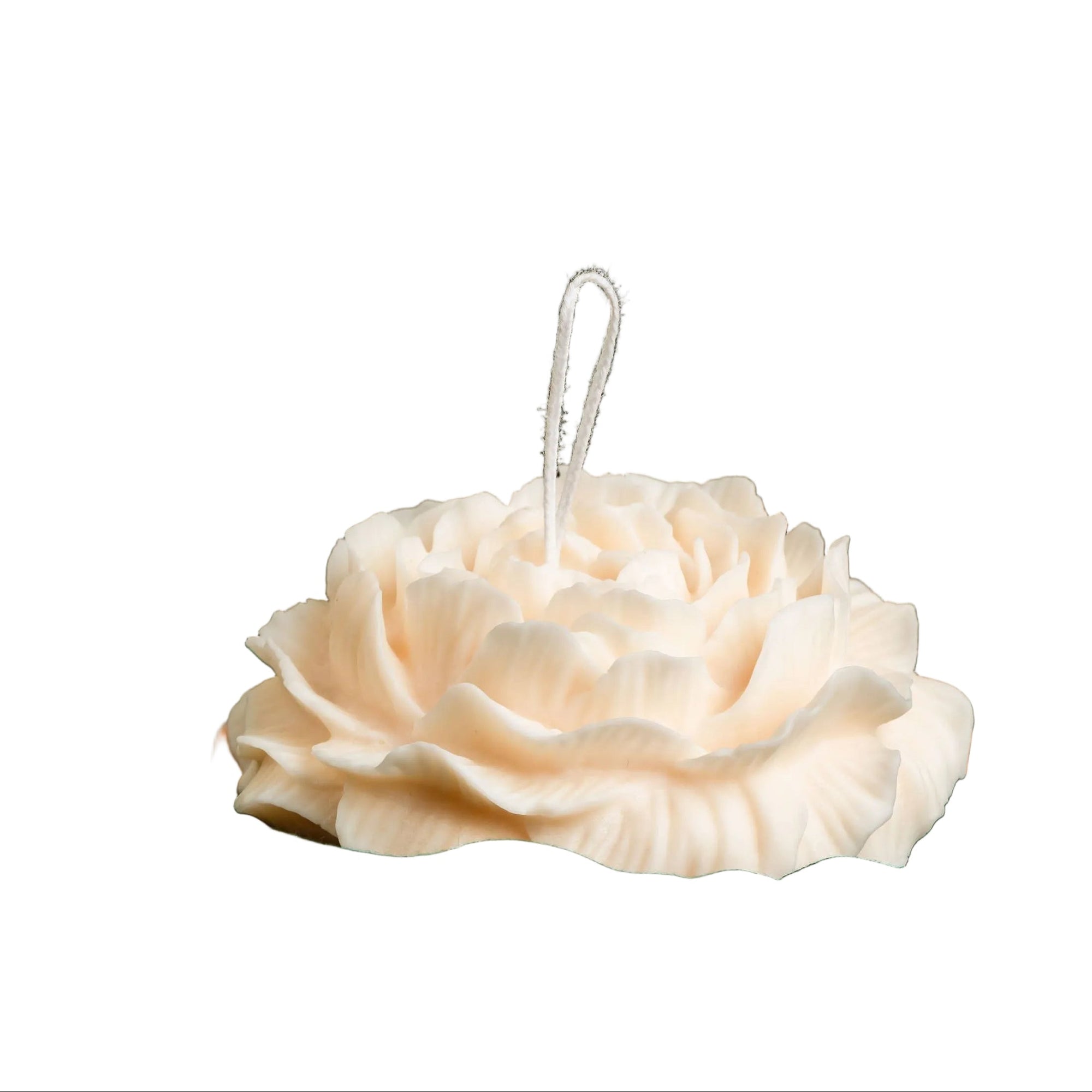 Large Peony Blossom Candle