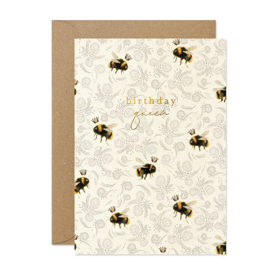 Birthday Queen Bee Greeting Card | Putti Celebrations