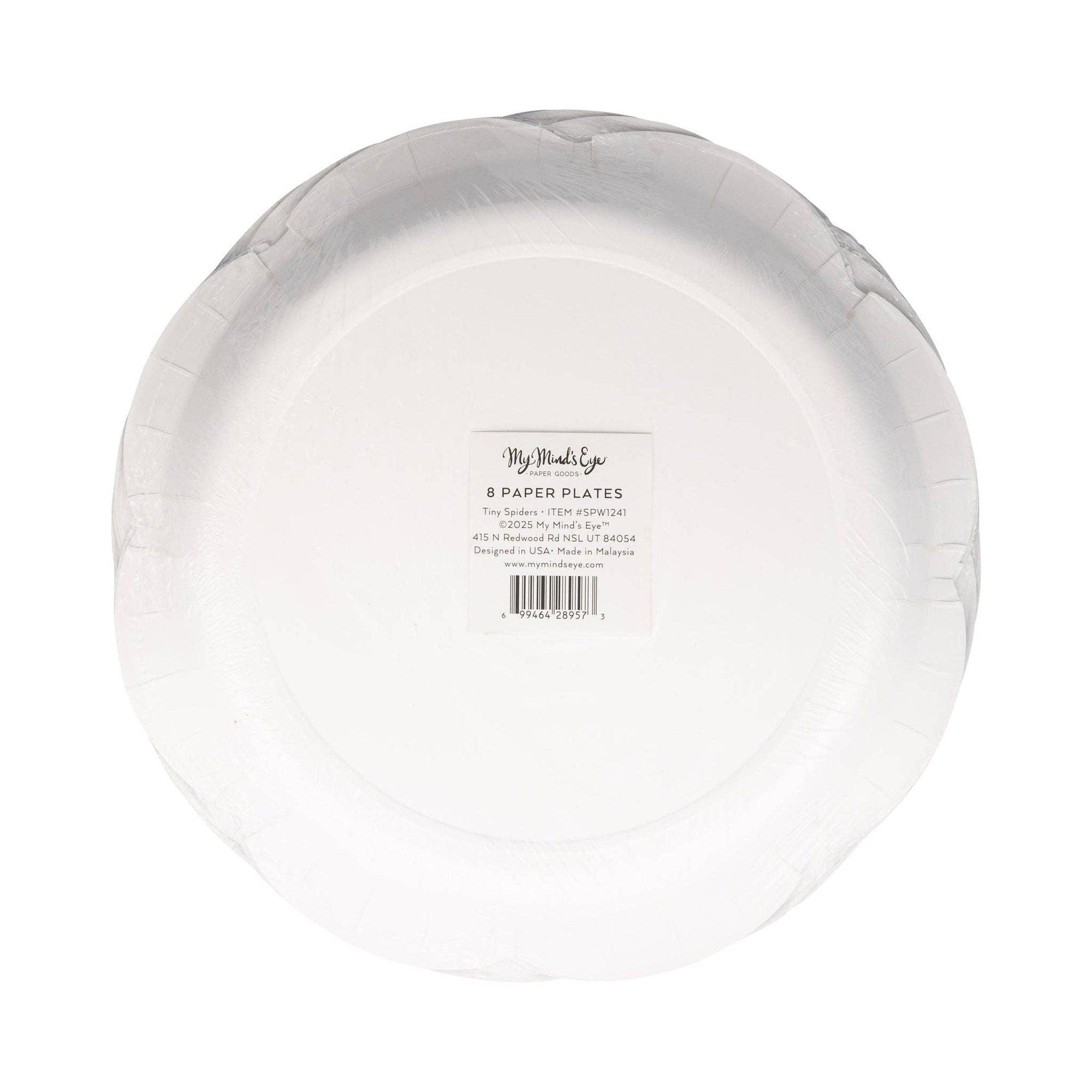 Tiny Spider Paper Plate