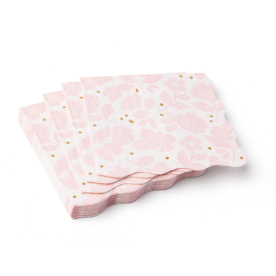 Pink Floral Paper Napkins