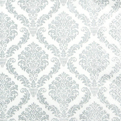 Elegant Silver Paper Cocktail Napkins