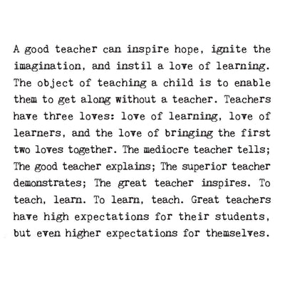Teacher Quotes Card