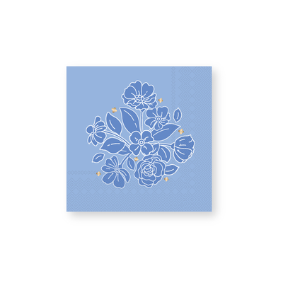 Bonjour Fête Belle Blue Napkins - Small