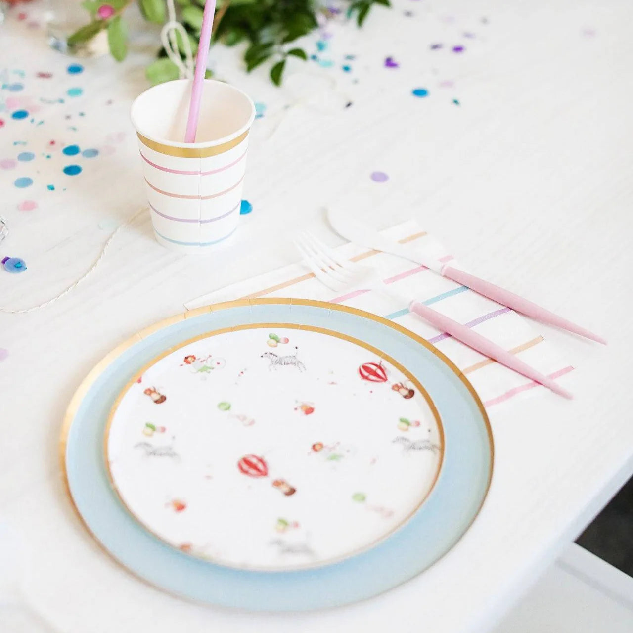 Josi James Carnival Small Paper Plates - Putti Fine Furnishings