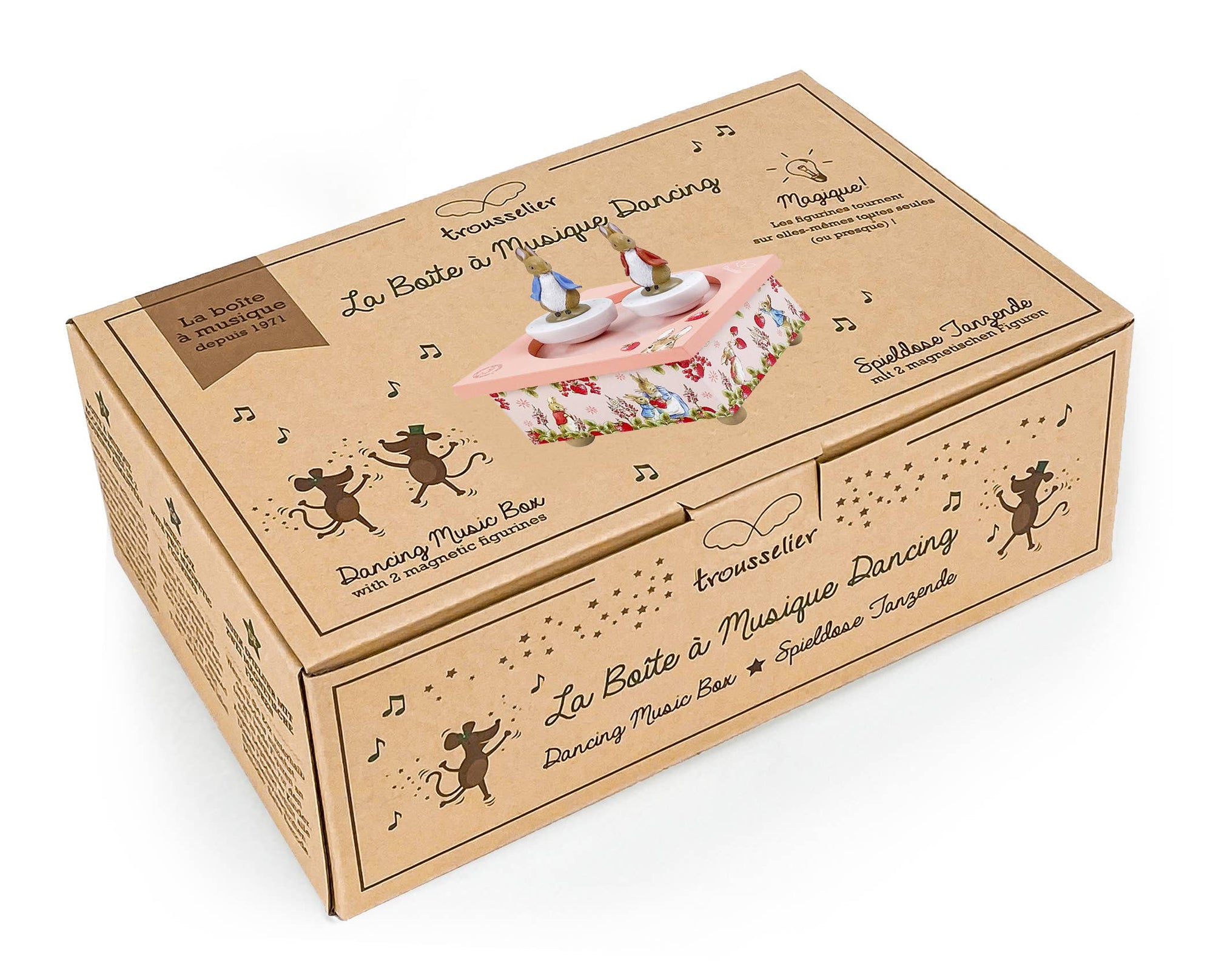 Peter Rabbit Strawberries Dancing Music Box