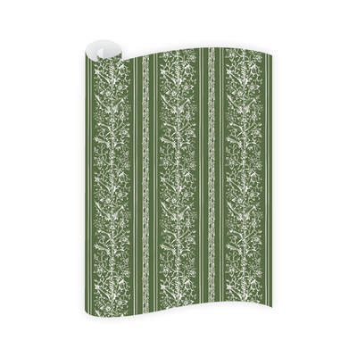 Dogwood Hill Poetic Green Wrapping Paper Roll