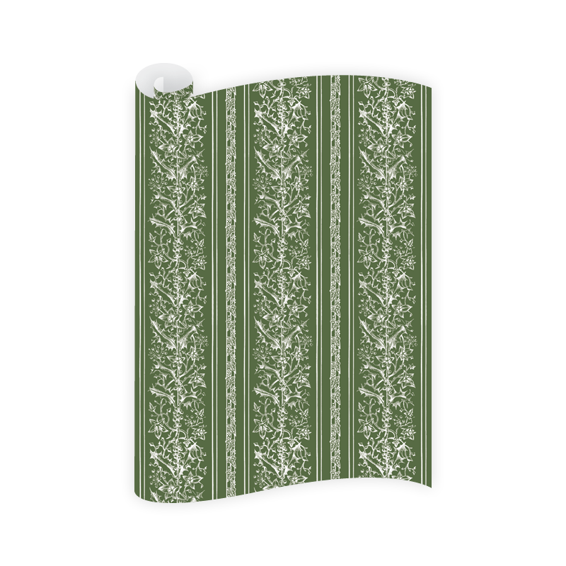 Dogwood Hill Poetic Green Wrapping Paper Roll
