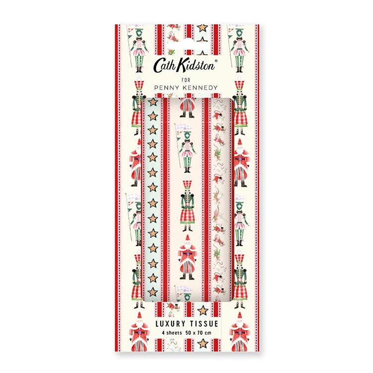 Nutcracker Stripe Christmas Tissue Paper
