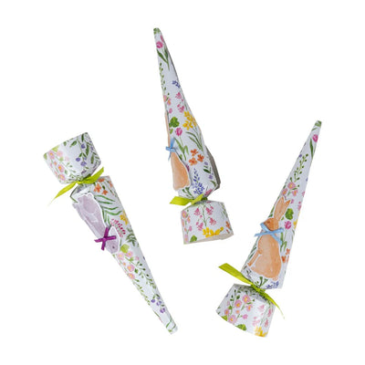 Caspari Bunny Field Luxury Cone Crackers | Putti Easter Canada