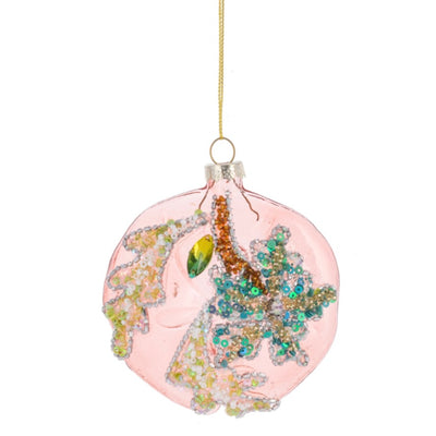 Coastal Glass Ball Ornament | Putti Christmas Canada