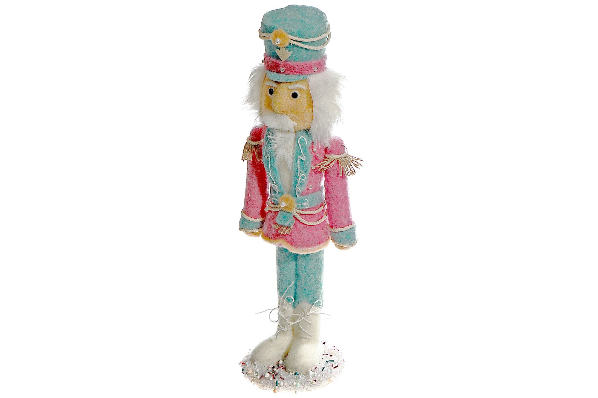 Wool Candy Nutcracker Figure