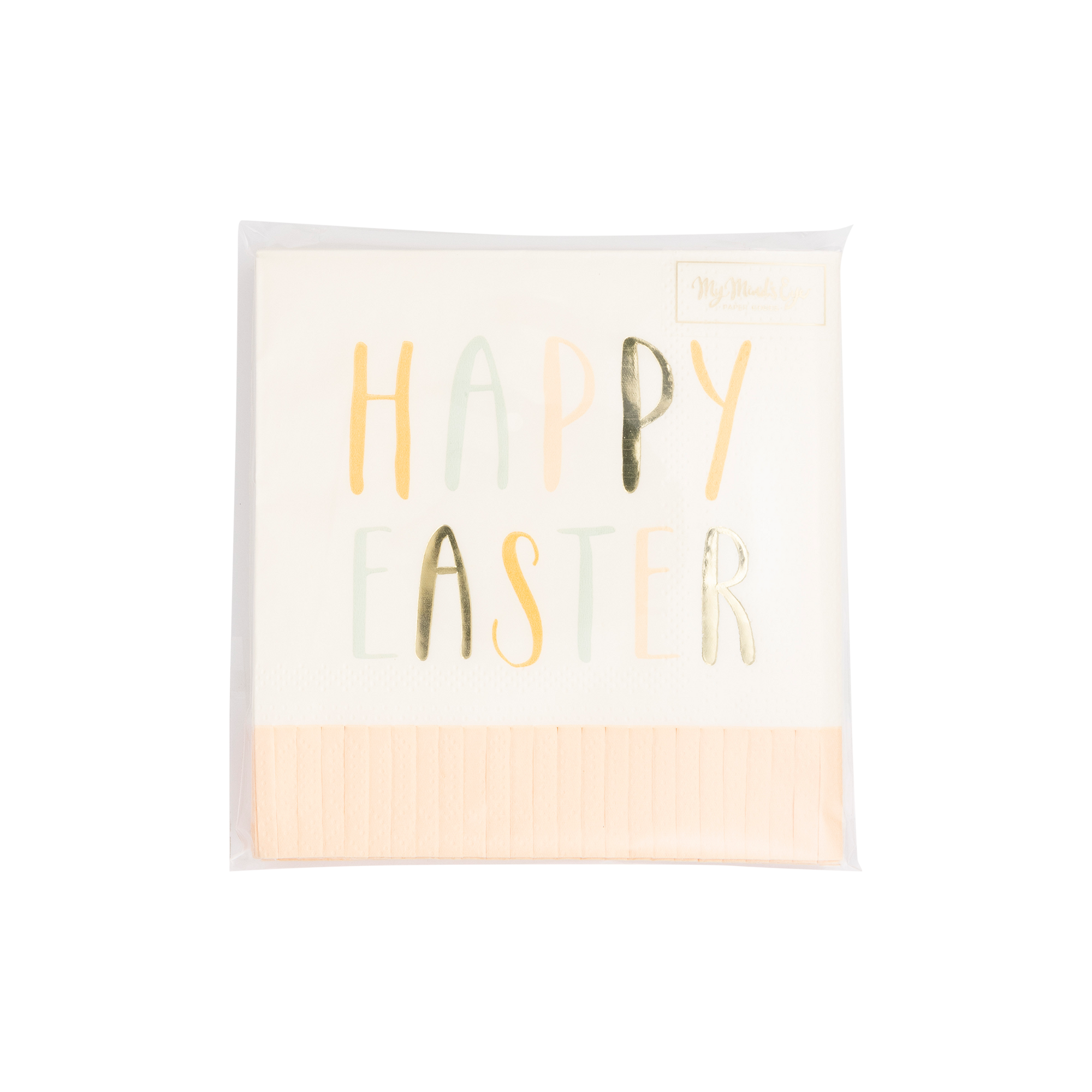 "Happy Easter" Beverage Napkin