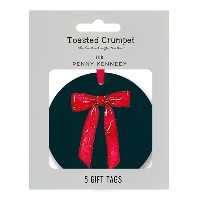 Bows and Berries Noir Christmas Gift Tags