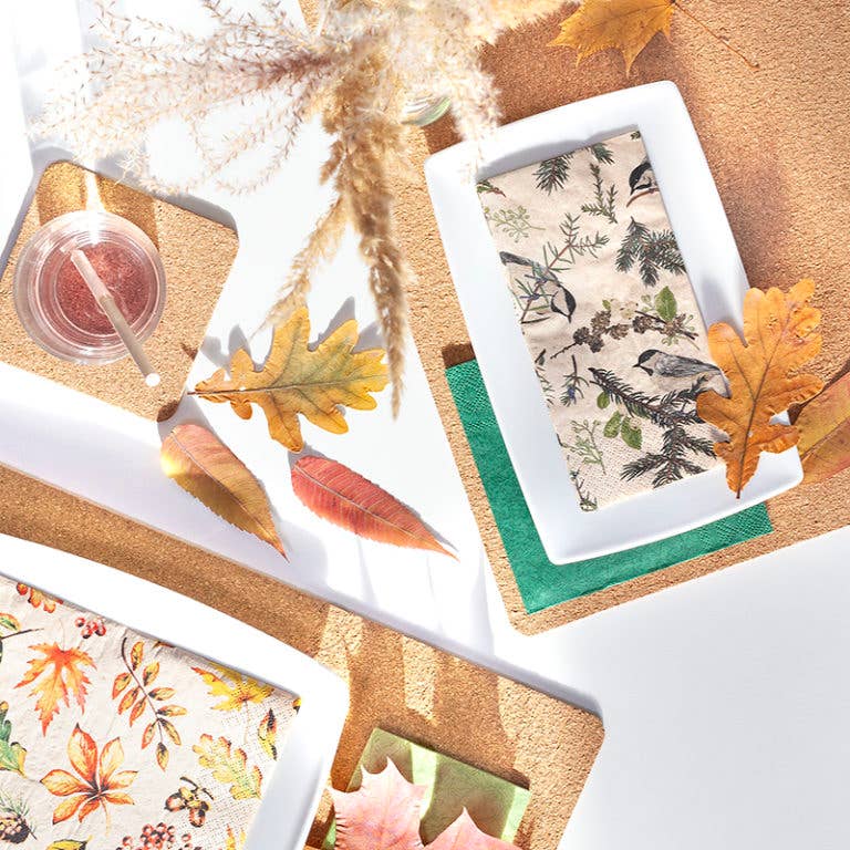 Charcoal on Twigs Lunch Napkins