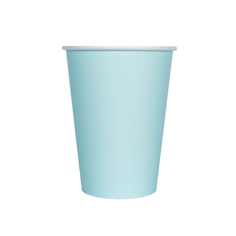 Frost Blue Paper Cups