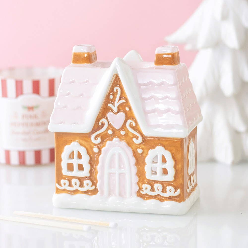 Sugarplum Gingerbread House Oil Burner and Wax Warmer