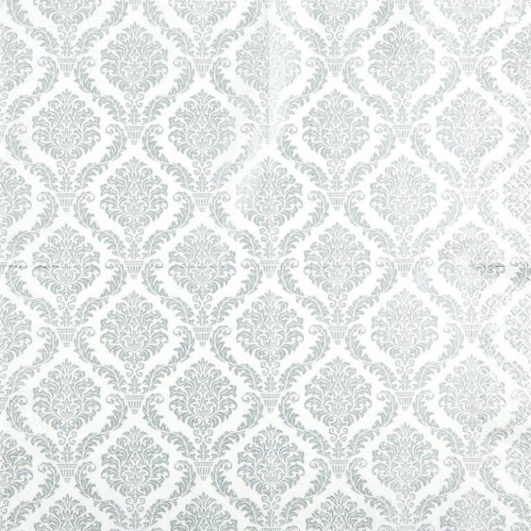 Elegant Silver Paper Cocktail Napkins