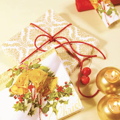 Elegant Gold Paper Lunch Napkins