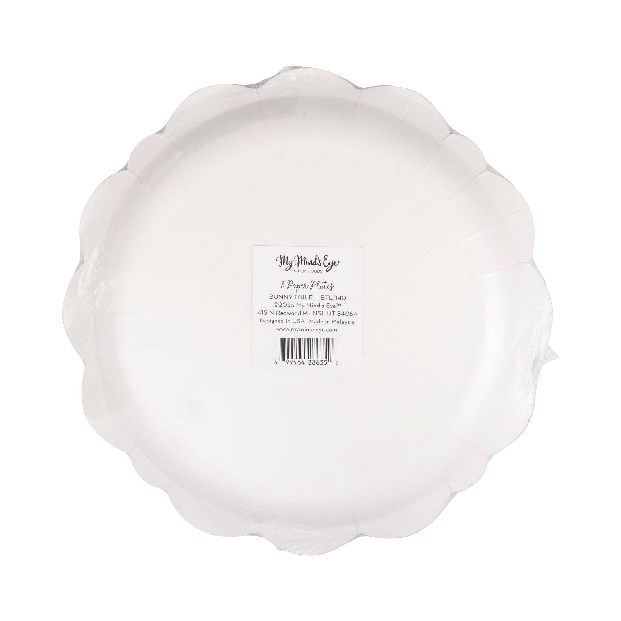 Bunny Toile Paper Plates