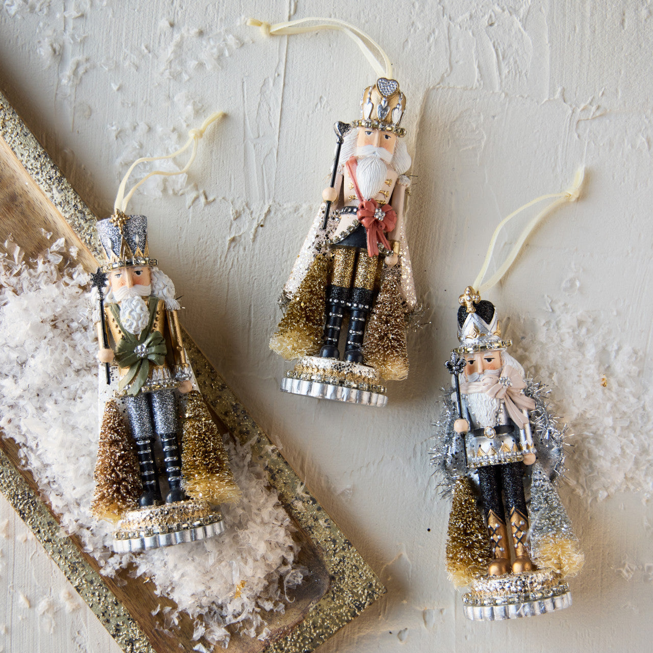 Sparkle & Joy Nutcracker Ornaments - 3 Assorted