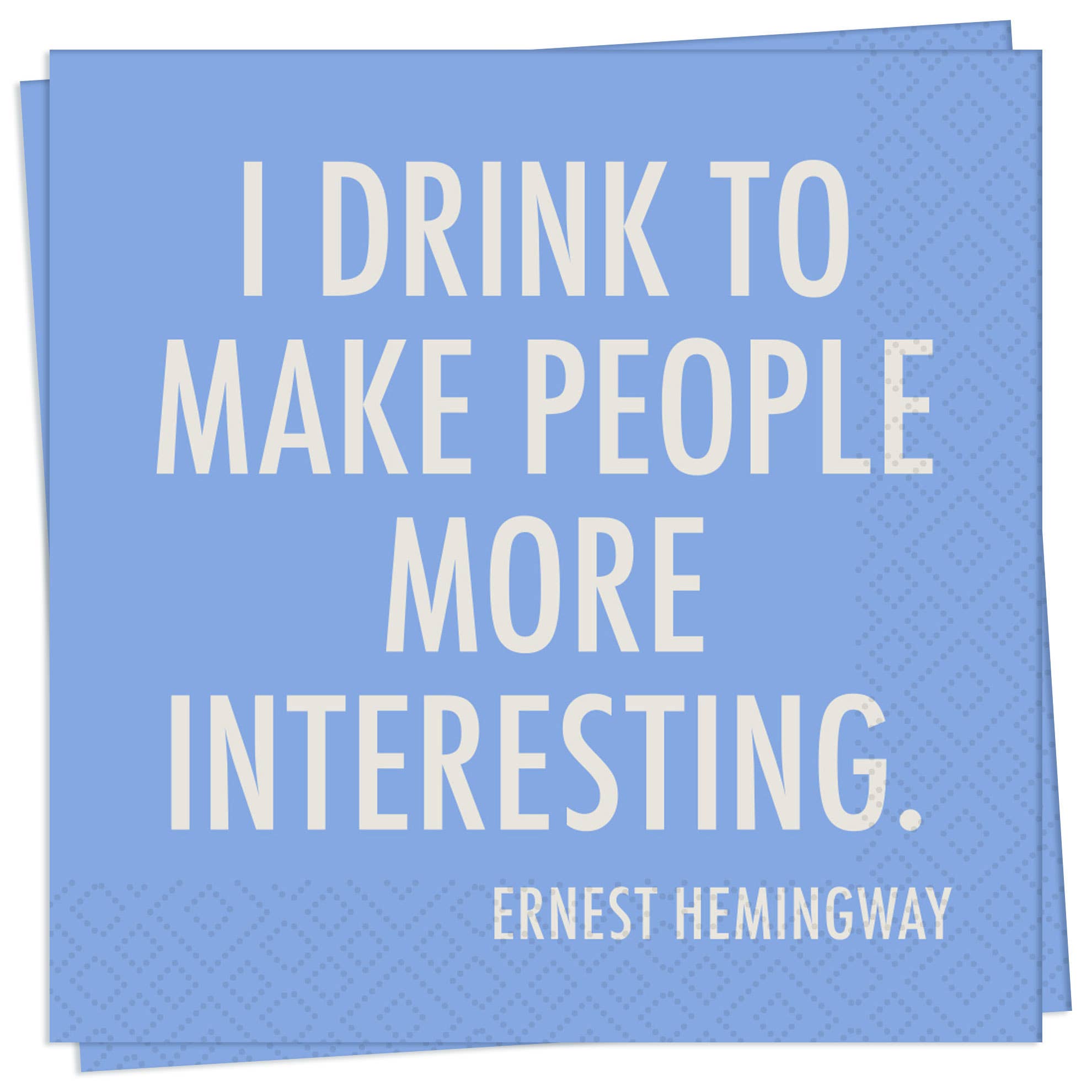 "More Interesting" Cocktail Napkin
