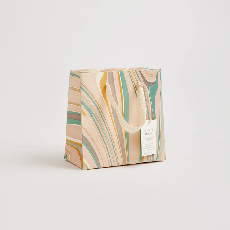 Hand Marbled Gift Bags Luxe - Small