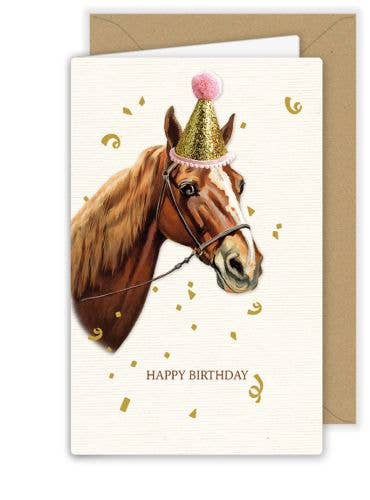 Happy Birthday Horse Card