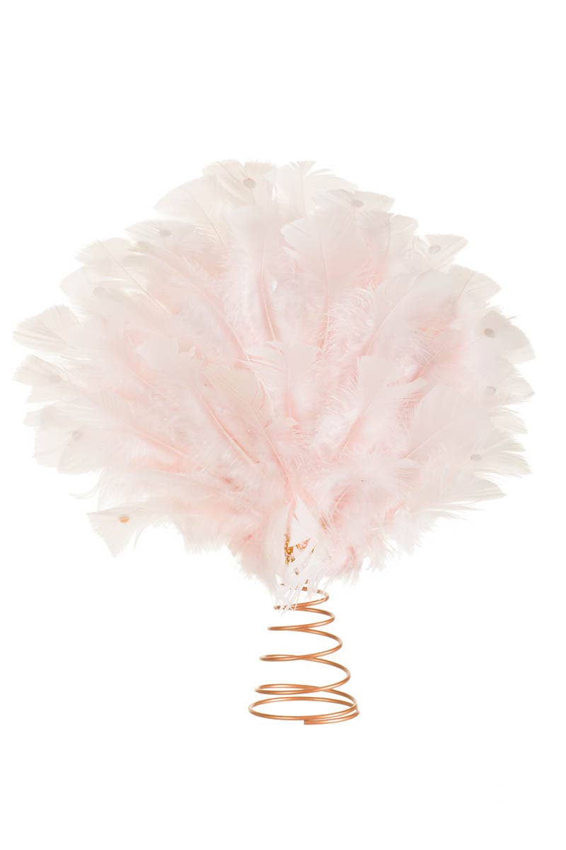 Baby Pink Peacock Tree Topper