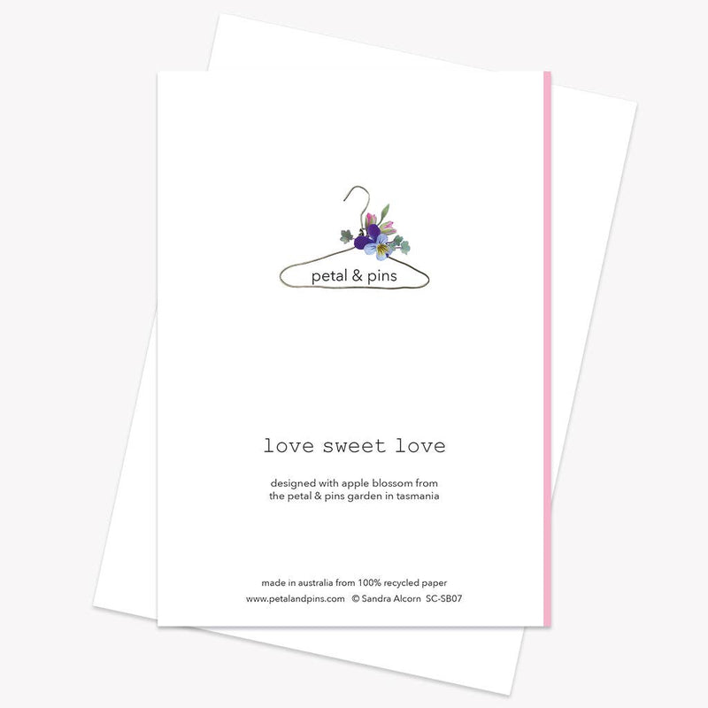 Love Sweet Love Floral Greeting Card - Putti Fine Furnishings