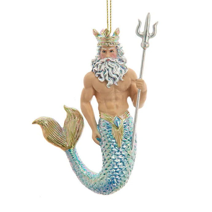 Electroplated Neptune King Ornament  | Putti Christmas Decorations