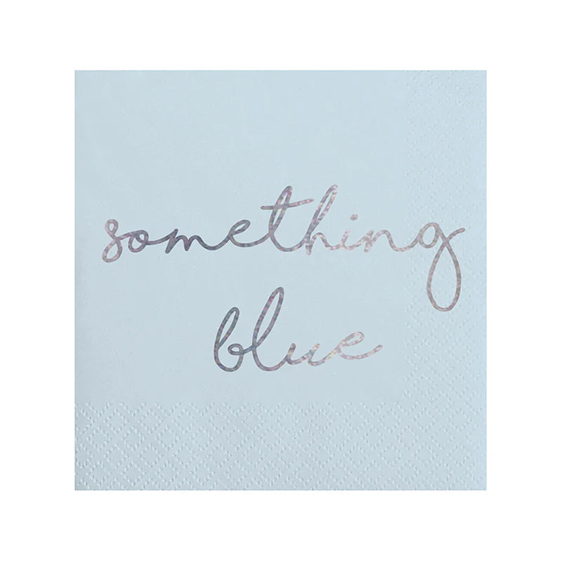 "Something Blue" Cocktail Napkins