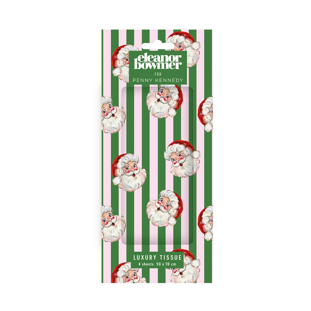 Jolly Santa Christmas Tissue Paper