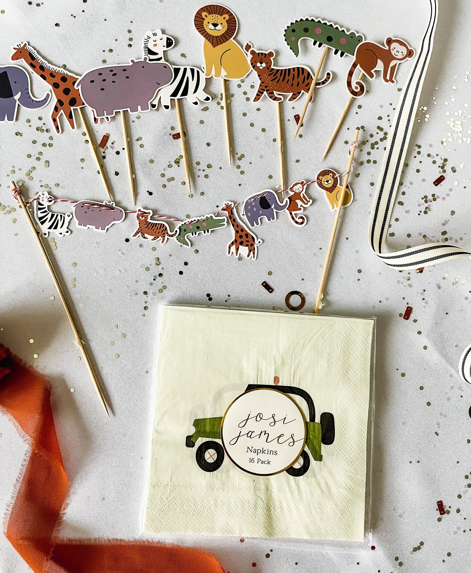 Josi James Safari Napkins Large - Putti Fine Furnishings