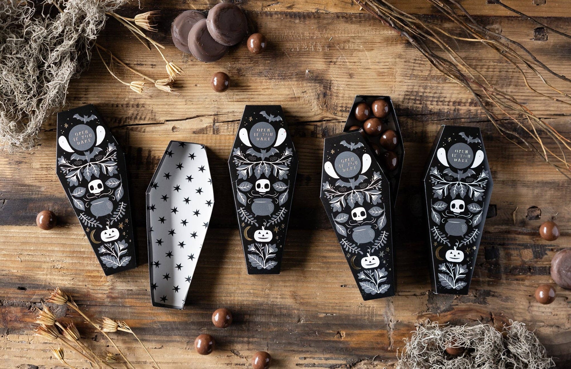 Coffin treat boxes