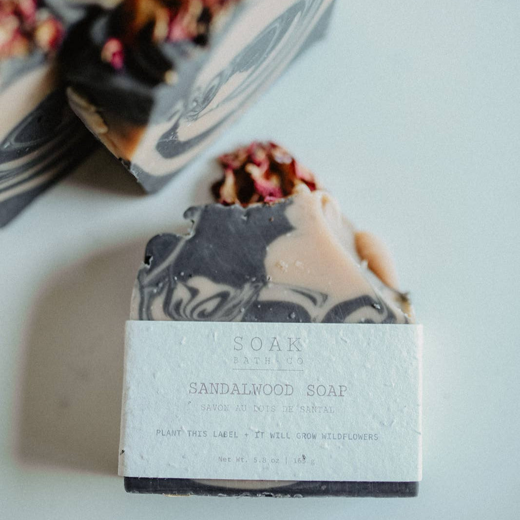 Soak Bath Co. Sandalwood Soap Bar
