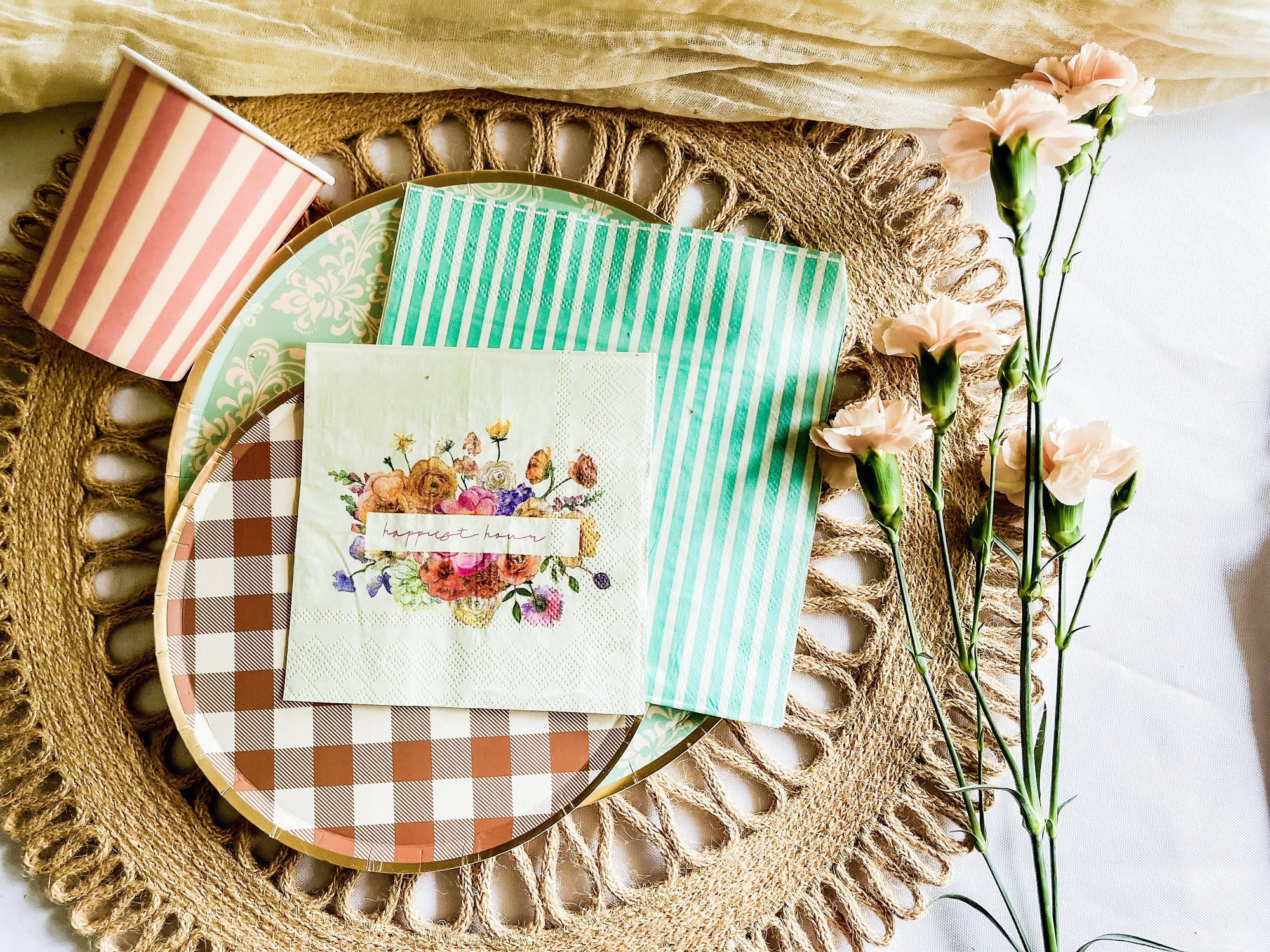 Josi James Patisserie Napkins Large - Putti Fine Furnishings