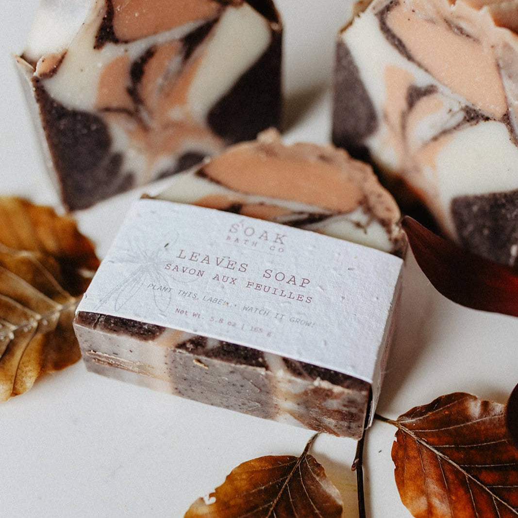 Soak Bath Co. Leaves Soap Bar