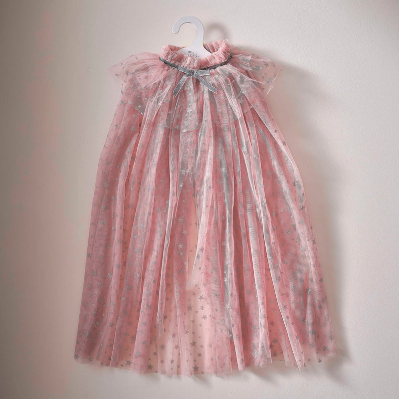 Pink Princess Cape with Stars