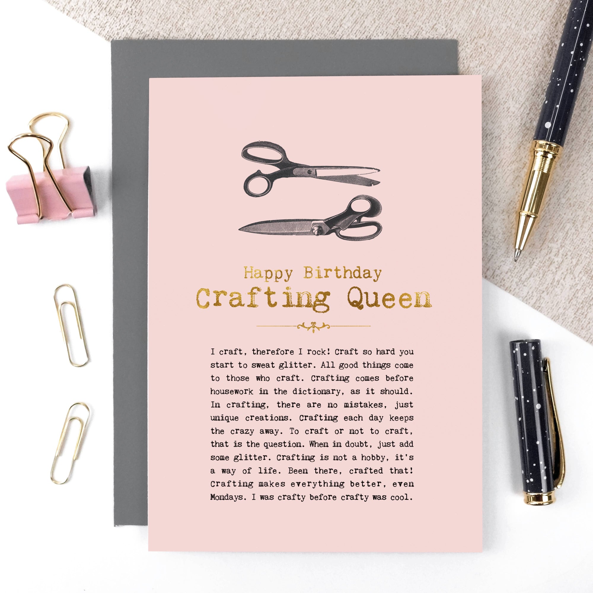 Foiled Birthday Card For Crafters