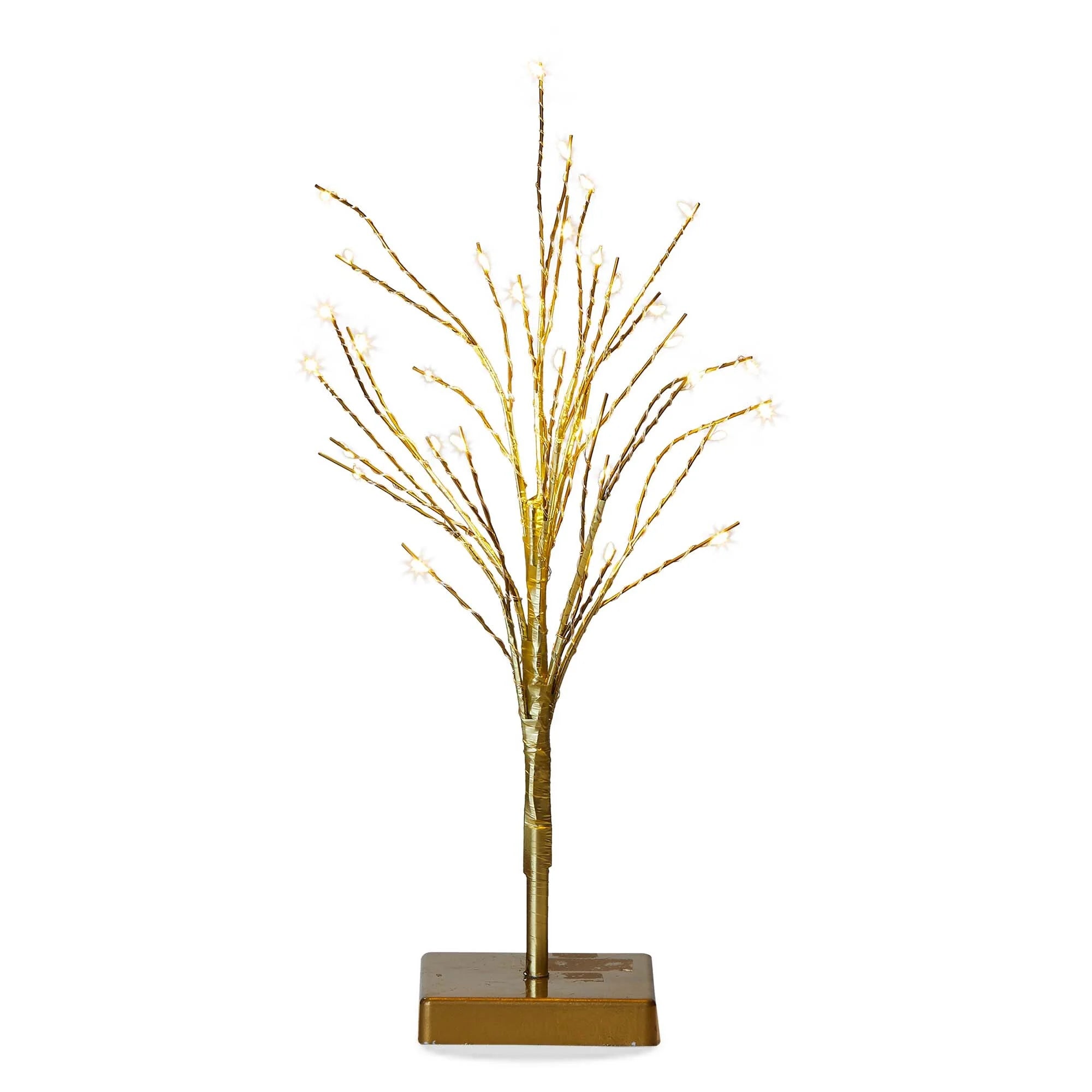 Glint Short Gold LED Tree
