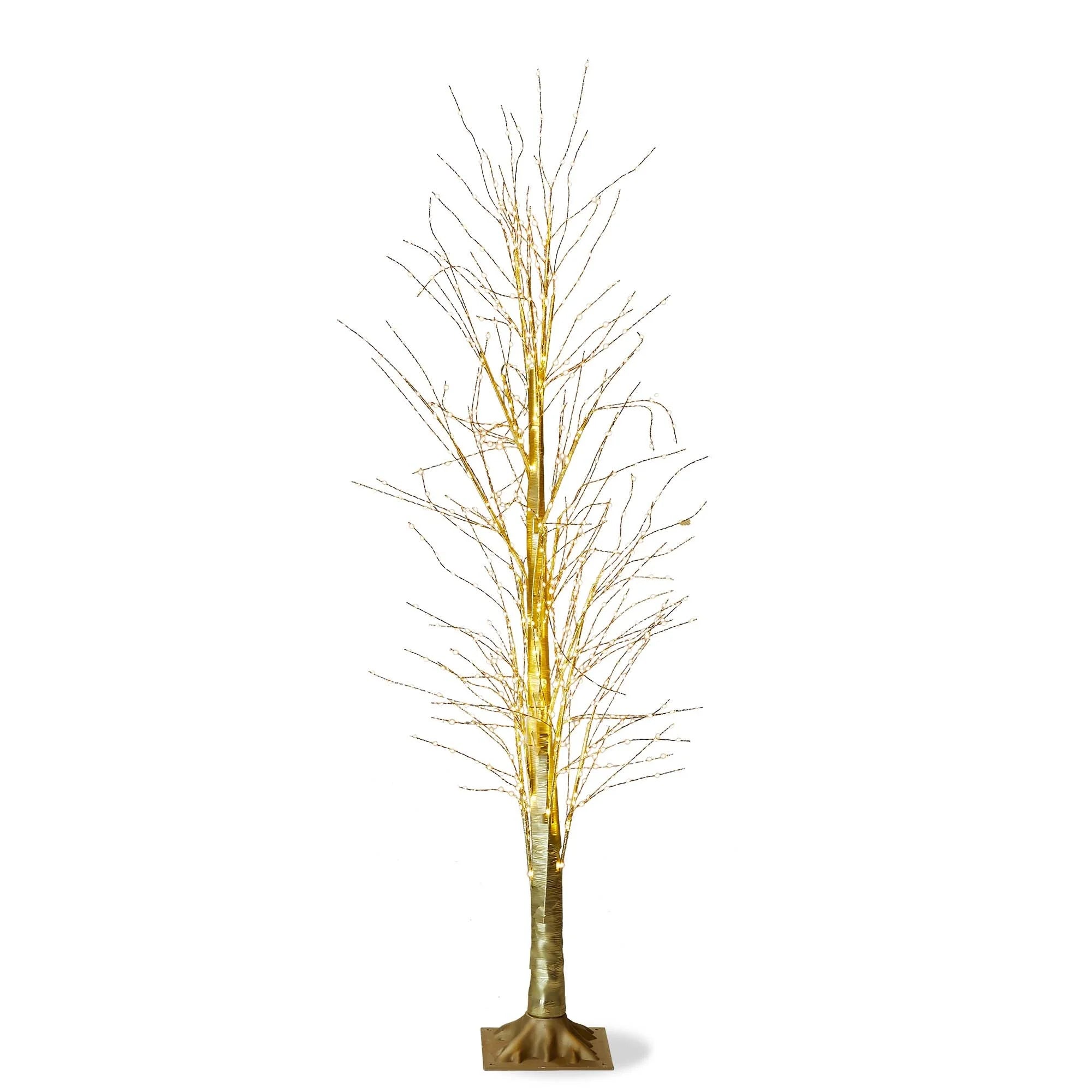 Twinkle Gold LED Pine Tree