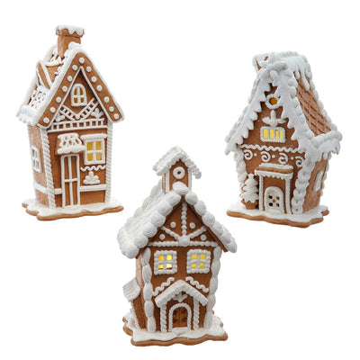 Small LED Gingerbread House | Putti Christmas Decorations