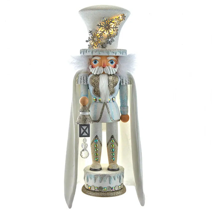 White Snowflake LED Nutcracker