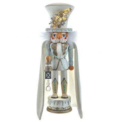 White Snowflake LED Nutcracker