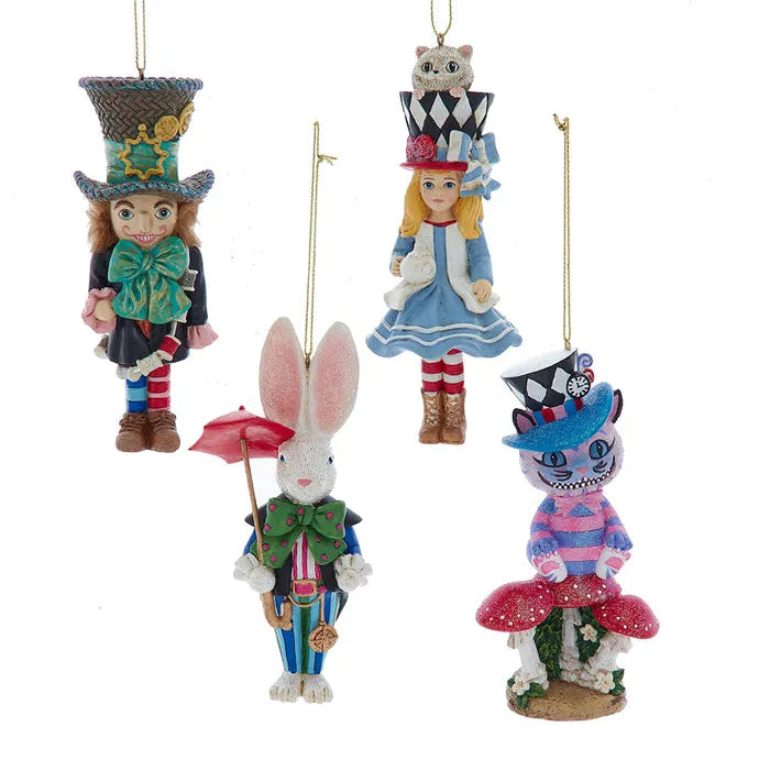 Hollywood Alice in Wonderland Ornaments | Putti Christmas Decorations